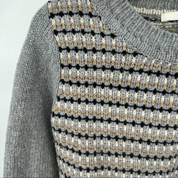 Boden Sz 4 Stripy Stitch Jumper (WK910) Grey Sweater - Picture 3 of 8